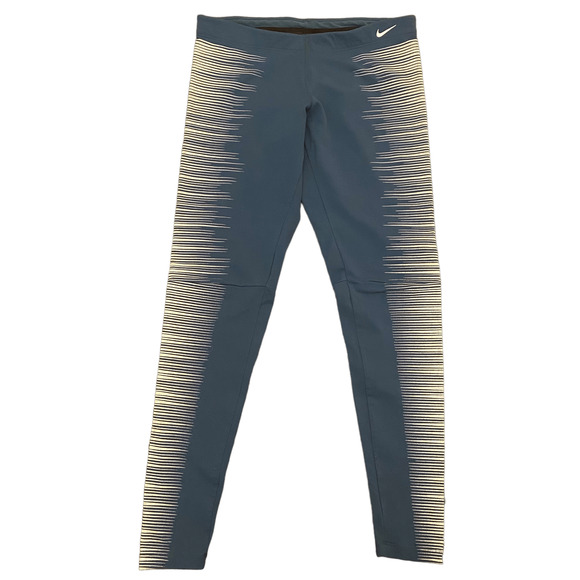 NIKE Flash Reflective Running Leggings Teal Large - Picture 2 of 7